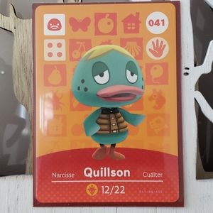 Genuine Animal Crossing amiibo card 041 Quillson